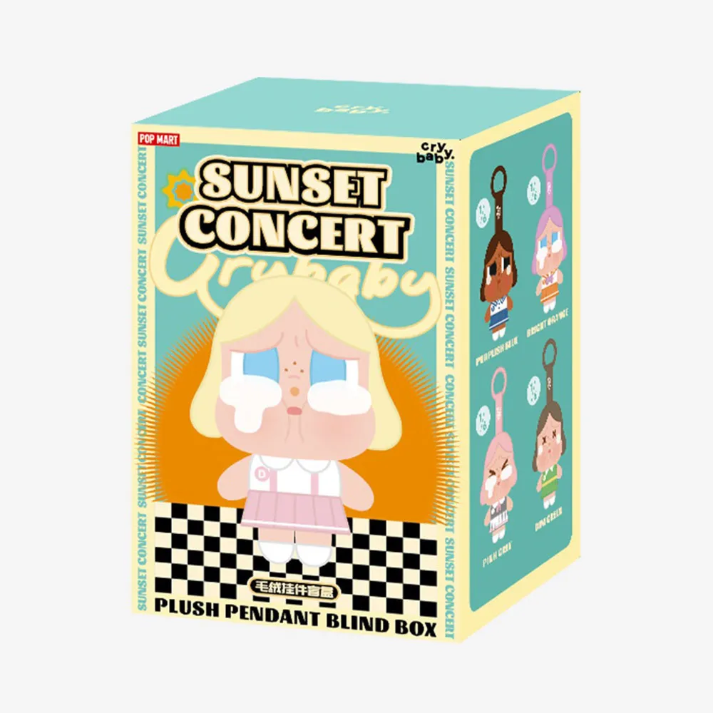 Móc Khóa Pop Mart Crybaby Sunset Concert Series-Plush Pendant Blind Box Màu Xanh Green - Phụ kiện - Vua Hàng Hiệu