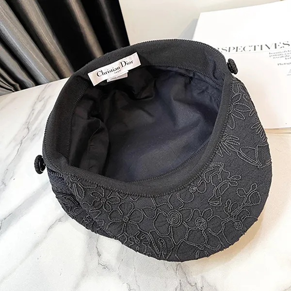 Mũ Dior Travel Cap Black Blue Cotton 31REV920X131-C588 Màu Đen Size 57-58