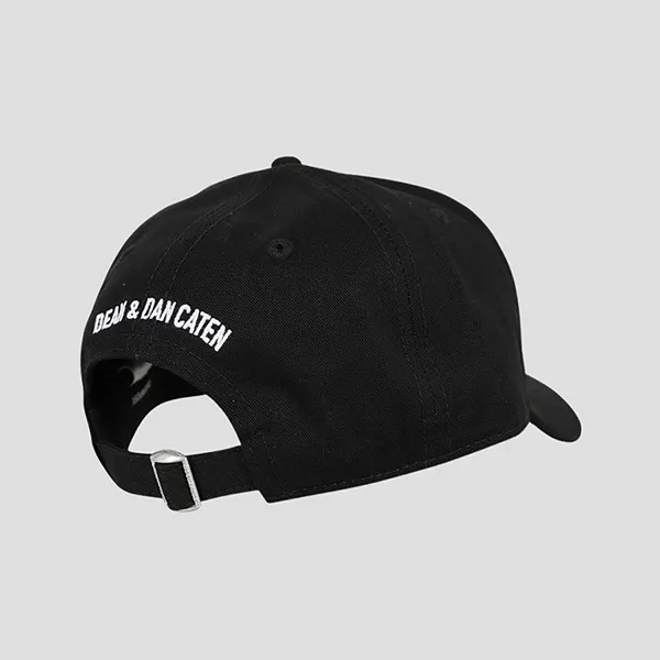 Mũ Dsquared2 Icon Logo Printed BCM0478 05C00001 094 Màu Đen