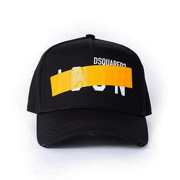Mũ Dsquared2 Icon Logo Printed BCM0478 05C00001 094 Màu Đen