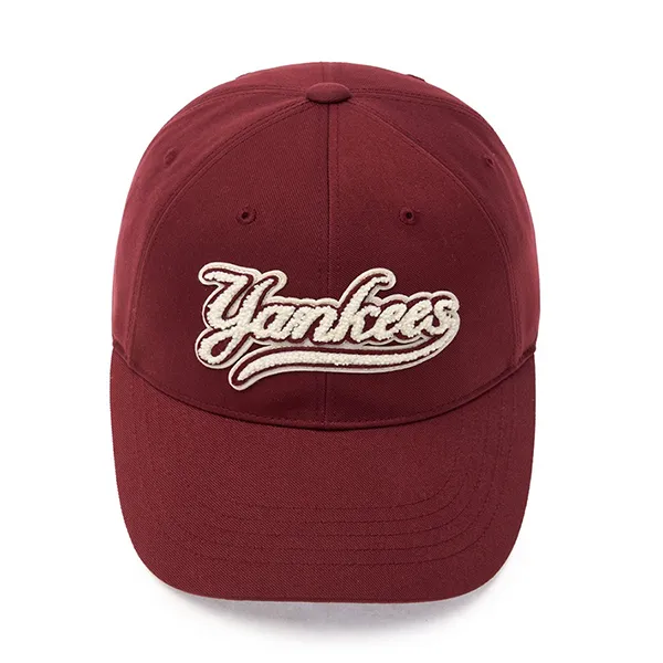 Mũ MLB Varsity Cursive New York Yankees Ball Cap 3ACPVF04N-50BDS Màu Đỏ Mận