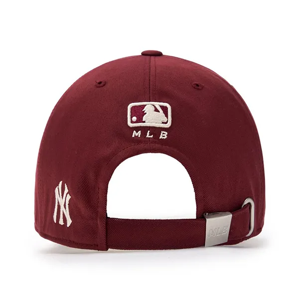 Mũ MLB Varsity Cursive New York Yankees Ball Cap 3ACPVF04N-50BDS Màu Đỏ Mận
