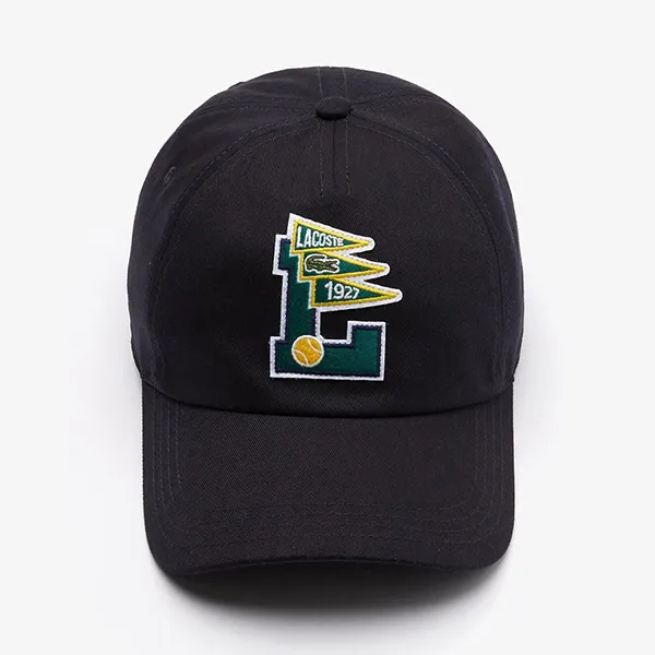 Mũ Nam Lacoste Pennants L Organic Blue Marine RK7411 HDE Màu Xanh Đen