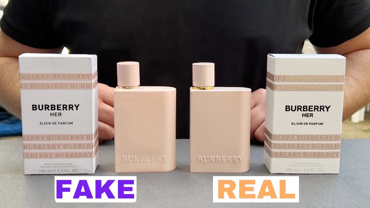 Cách Phân Biệt Nước Hoa Burberry Thật Giả Nắp chai & Màu Sắc