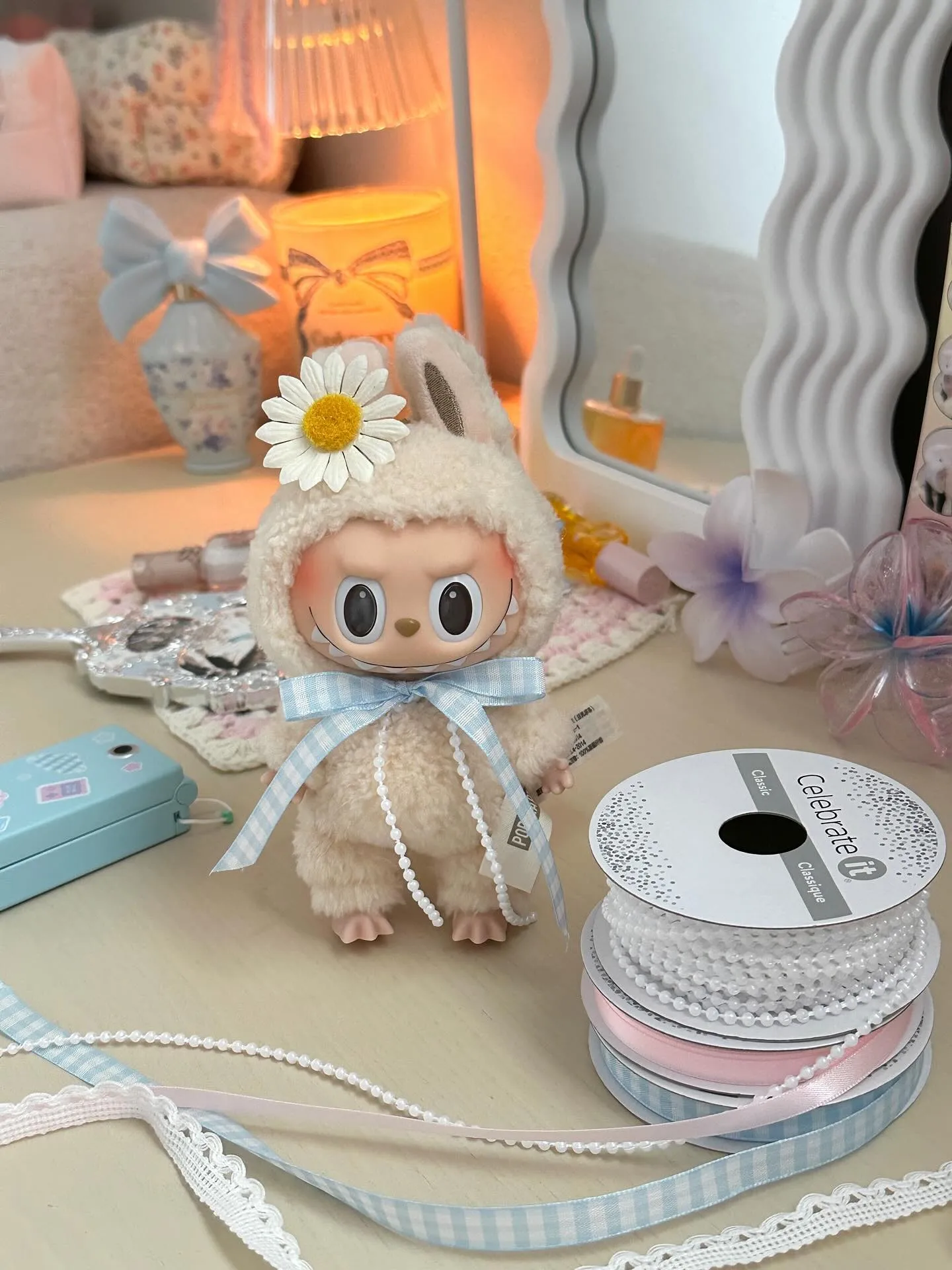 Móc Khóa Pop Mart Labubu Macaron Soymilk Màu Be - Phụ kiện - Vua Hàng Hiệu