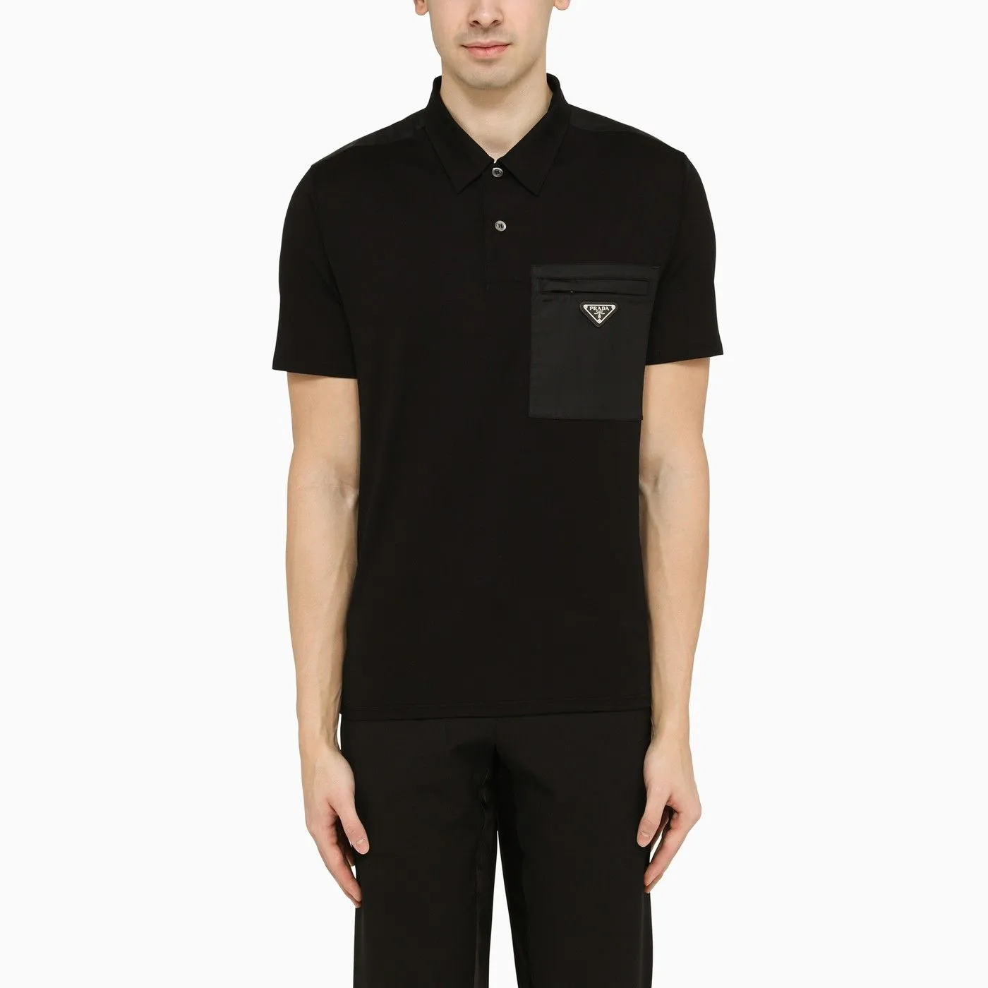 Áo Polo Prada Technical Jersey Polo Shirt