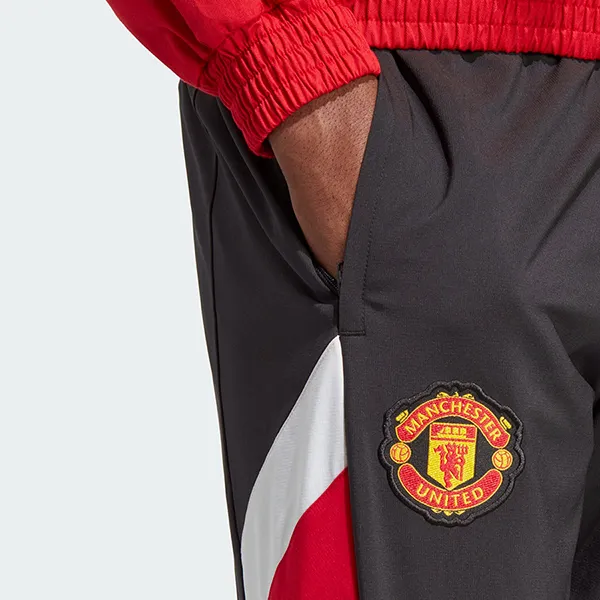 Quần Bóng Đá Nam Adidas Manchester United Icon Textile Pants HT1993 Màu Đen Size M - Thời trang - Vua Hàng Hiệu