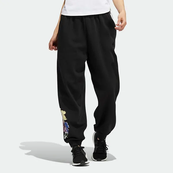 Quần Chạy Bộ Nữ Adidas Floral Graphic Cuffed Joggers HM6254 Màu Đen Size M - Thời trang - Vua Hàng Hiệu