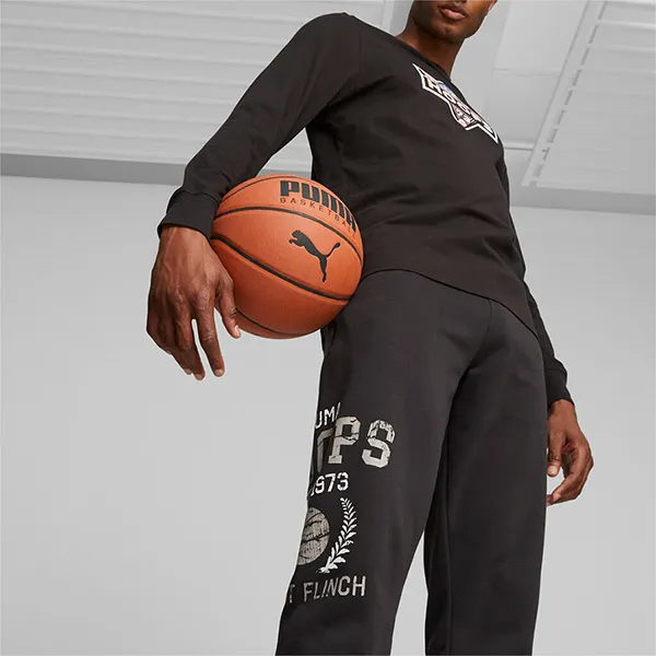 Quần Chơi Bóng Rổ Nam Puma Blueprint Graphic Booster Pant 622082-02 Màu Đen Size M