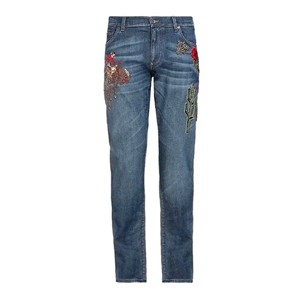 Quần Jean Nam Dolce & Gabbana D&G Blue Men's Denim Pan Stretch G6SOLZ Màu Xanh Size 46 - Thời trang - Vua Hàng Hiệu