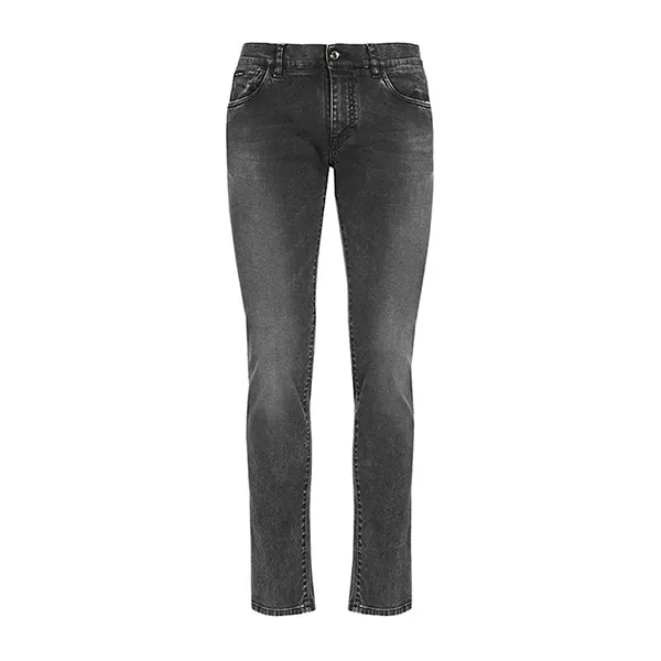 Quần Jean Nam Dolce & Gabbana D&G Skinny Fit Grey GY07LD Màu Xám Size 44