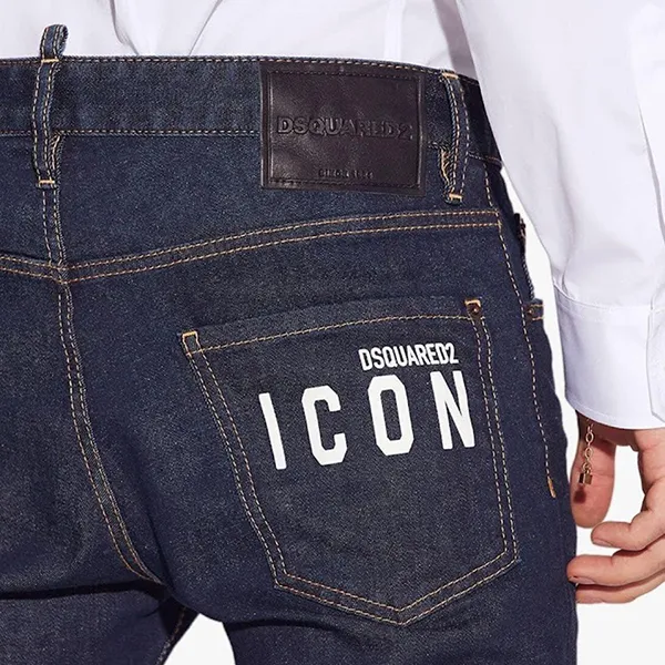 Quần Jean Nam Dsquared2 Men's Modern Slim Fit S79LA0054 Coolguy Màu Xanh Đen Size 44