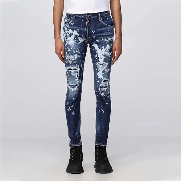 Quần Jean Nam Dsquared2 S74LB1248 Denim Màu Xanh Size 46 - Thời trang - Vua Hàng Hiệu