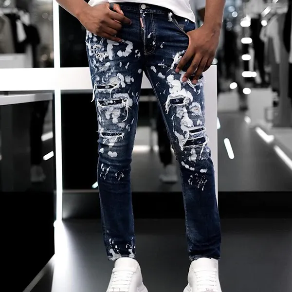 Quần Jean Nam Dsquared2 S74LB1248 Denim Màu Xanh Size 46 - Thời trang - Vua Hàng Hiệu