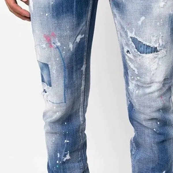 Quần Jean Nam Dsquared2 S74LB1271 D2 Monogram Cool Guy Màu Xanh Size 46
