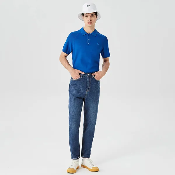 Quần Jean Nam Lacoste Men's Tapered Fit Denim Blue Trousers HH1763 MK9 Màu Xanh Denim Size 44 - Thời trang - Vua Hàng Hiệu