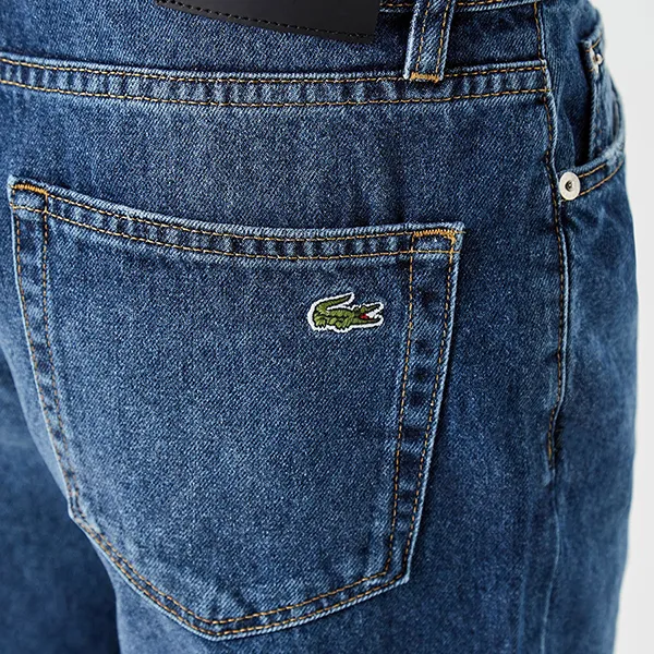 Quần Jean Nam Lacoste Men's Tapered Fit Denim Blue Trousers HH1763 MK9 Màu Xanh Denim Size 44 - Thời trang - Vua Hàng Hiệu