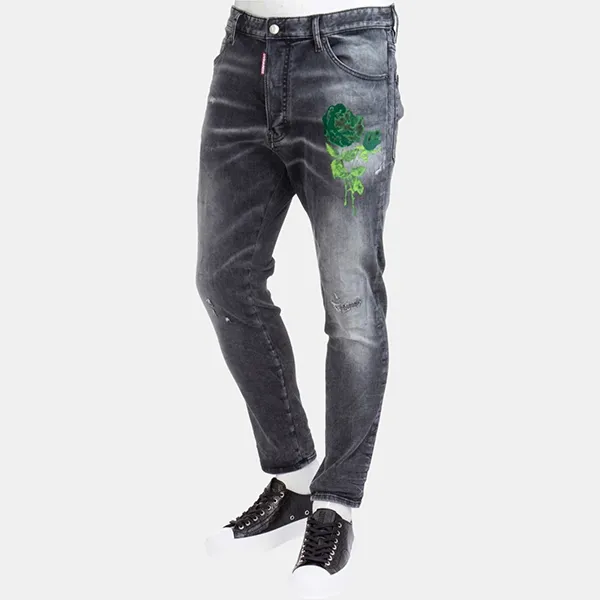 Quần Jeans Nam Dsquared2 Relax Long Crotch S74LB1225 S30503 900 Màu Xám Size 46 - Thời trang - Vua Hàng Hiệu