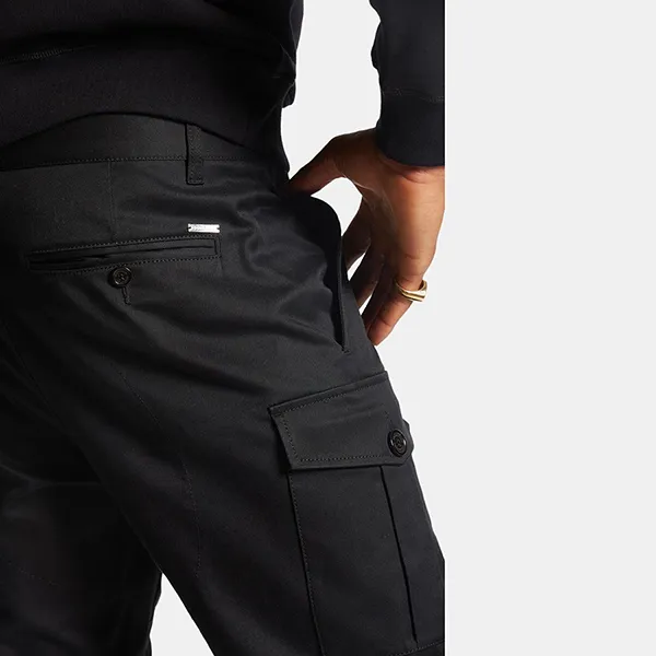 Quần Kaki Nam Dsquared2 Cargo Chino S74KB0909 S39021 900 Màu Đen Size 46 - Thời trang - Vua Hàng Hiệu