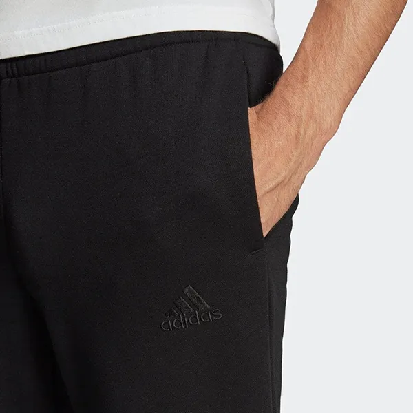 Quần Nỉ Nam Adidas Essentials Fleece Tapered Cuff Logo Pants GK8966 Màu Đen Size M