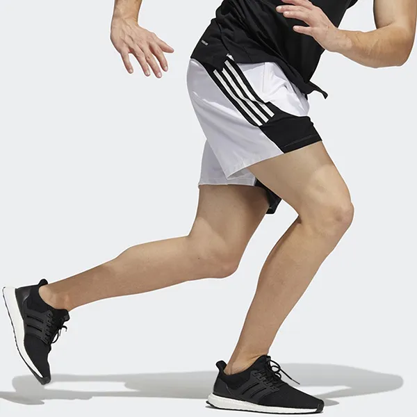 Quần Short Nam Adidas Aeroready 3-Stripes Slim H16871 Màu Trắng Đen Size M