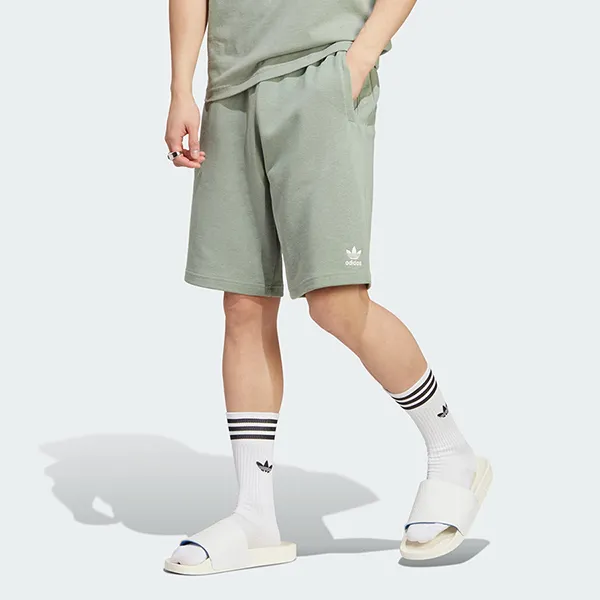 Quần Short Nam Adidas Essentials+ Made With Hemp HR2964 Màu Xanh Nhạt Size S - Thời trang - Vua Hàng Hiệu