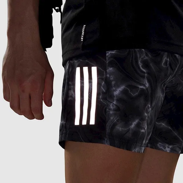 Quần Short Nam Adidas Own The Run Allover Print IB6395 Màu Xám Size S