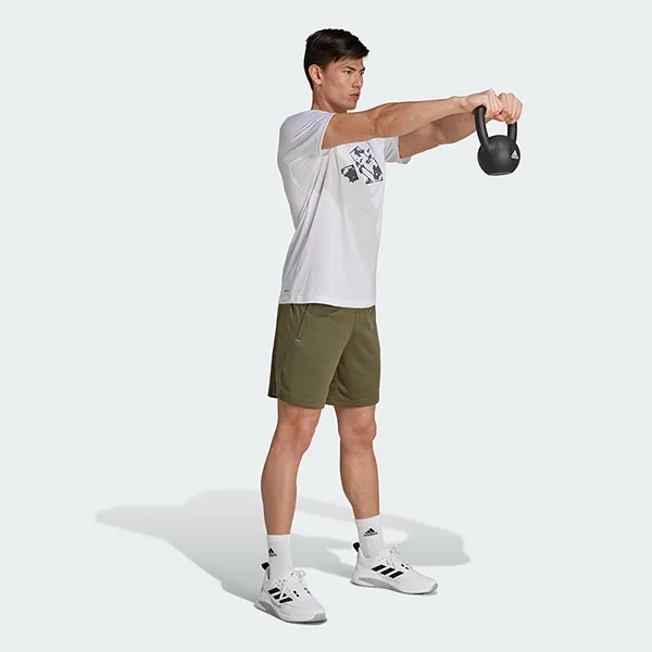 Quần Short Nam Adidas Train Essentials Seasonal Camo IJ9615 Màu Xanh Rêu Size S - Thời trang - Vua Hàng Hiệu