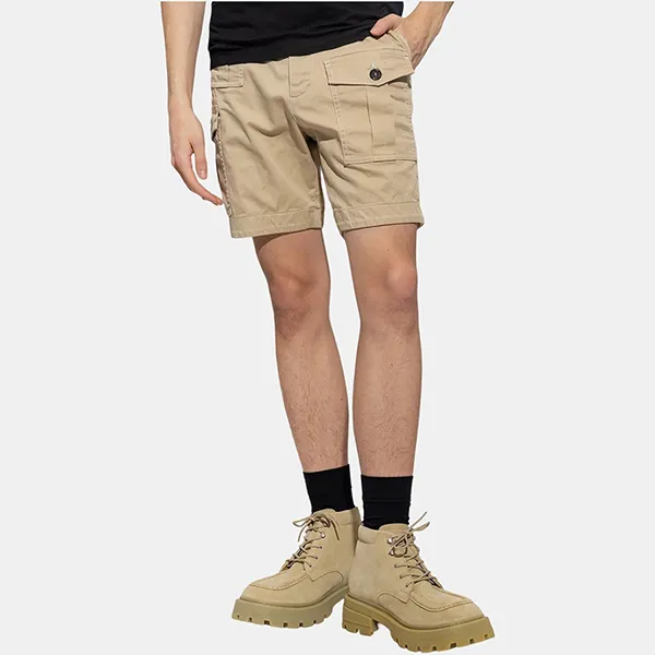Quần Short Nam Dsquared2 Cargo Chino S74MU0780 S39021 111 Màu Be Size 44 - Thời trang - Vua Hàng Hiệu