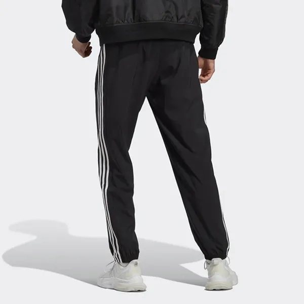 Quần Thể Thao Nam Adidas Aeroready Essentials Elastic Cuff Woven 3-Stripes Pants IC9446 Màu Đen Size S