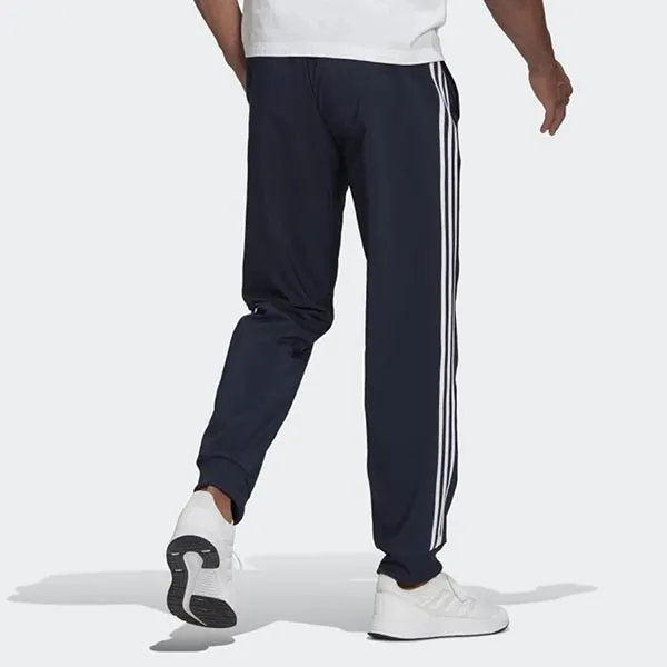 Quần Thể Thao Nam Adidas AEROREADY Essentials Tapered Cuff Woven 3-Stripes GK8981 Màu Xanh Navy Size XXL - Thời trang - Vua Hàng Hiệu