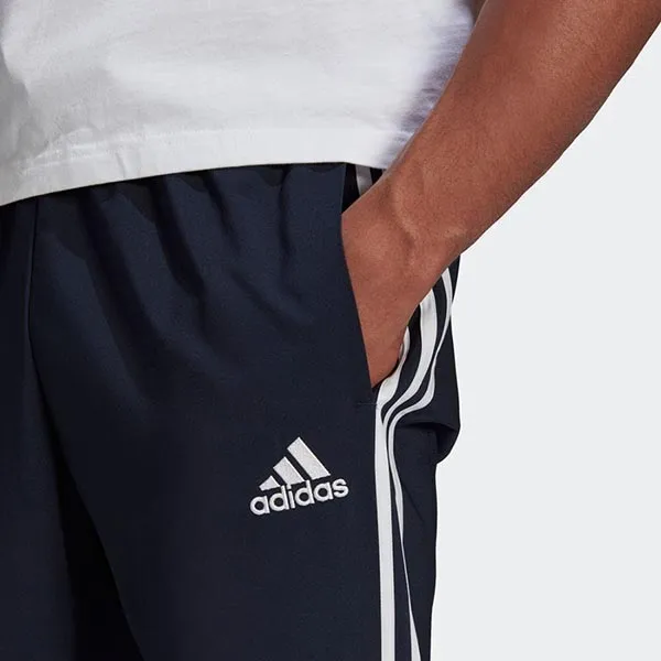 Quần Thể Thao Nam Adidas AEROREADY Essentials Tapered Cuff Woven 3-Stripes GK8981 Màu Xanh Navy Size XXL - Thời trang - Vua Hàng Hiệu