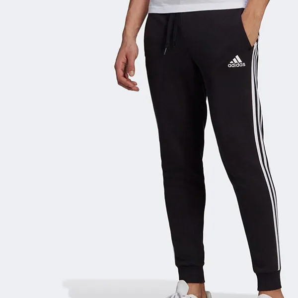 Quần Thể Thao Nam Adidas Essentials Fleece Fitted 3-Stripes Joggers GM1089 Màu Đen Size XL - Thời trang - Vua Hàng Hiệu