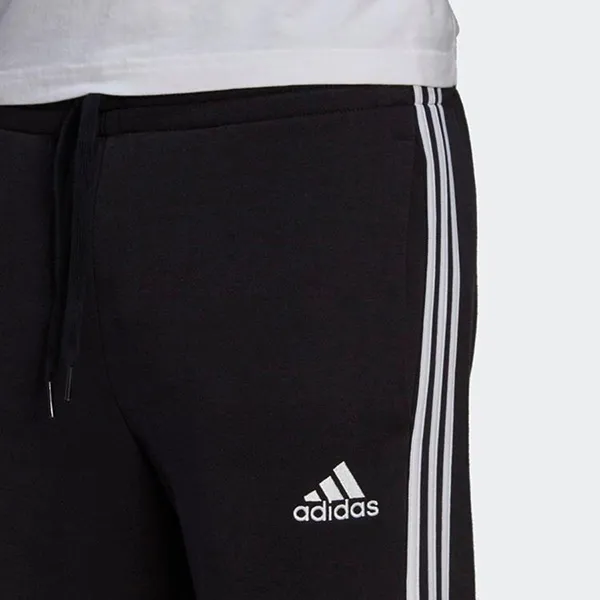 Quần Thể Thao Nam Adidas Essentials Fleece Fitted 3-Stripes Joggers GM1089 Màu Đen Size XL - Thời trang - Vua Hàng Hiệu