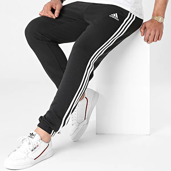 Quần Thể Thao Nam Adidas Essentials French Terry Tapered 3-Stripes Pants GK8829 Màu Đen Size XL - Thời trang - Vua Hàng Hiệu