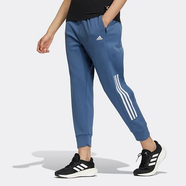 Quần Thể Thao Nữ Adidas Regular Fit Fleece 9/10 Length Cuff HM2762 Màu Xanh Size S - Thời trang - Vua Hàng Hiệu