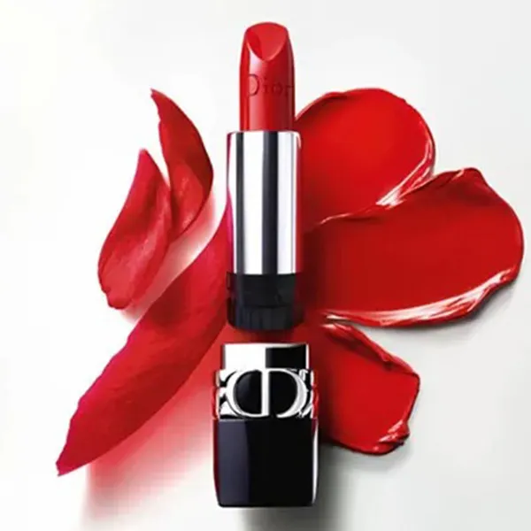 Set 2 Món Son Dior 999 Velvet Mini Màu Đỏ Tươi Và Kem Che Khuyết Điểm Forever Skin Correct Tone 2N (Kèm Túi) - Son Môi - Vua Hàng Hiệu