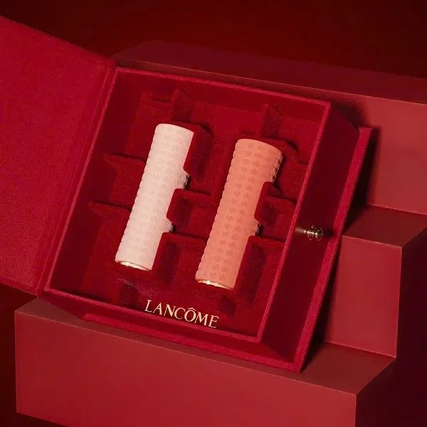 Set 2 Son Lancome L'Absolu Rouge Limited 221 Dramatised Nude Hồng Đất Và 277 French Tea Màu Đỏ Nâu