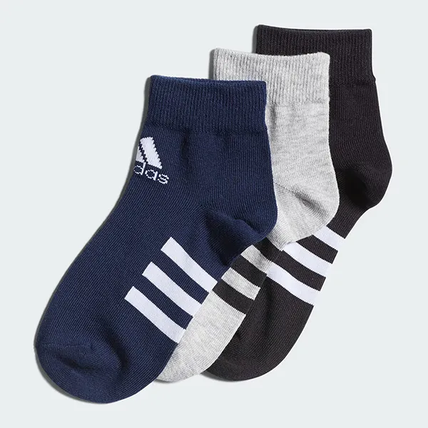 Set 3 Đôi Tất Adidas Grey Heather/Black/Collegiate Navy FM2336 Phối Màu - Thời trang - Vua Hàng Hiệu