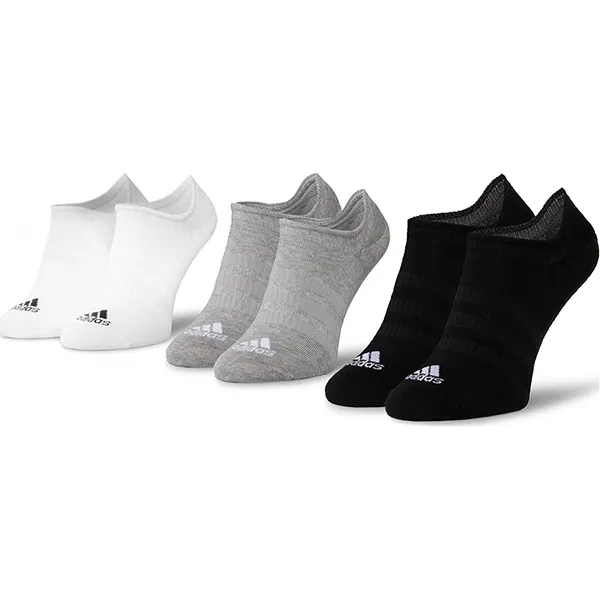 Set 3 Đôi Tất Adidas Medium Grey Heather/White/Black DZ9414 Phối Màu Size S - Thời trang - Vua Hàng Hiệu