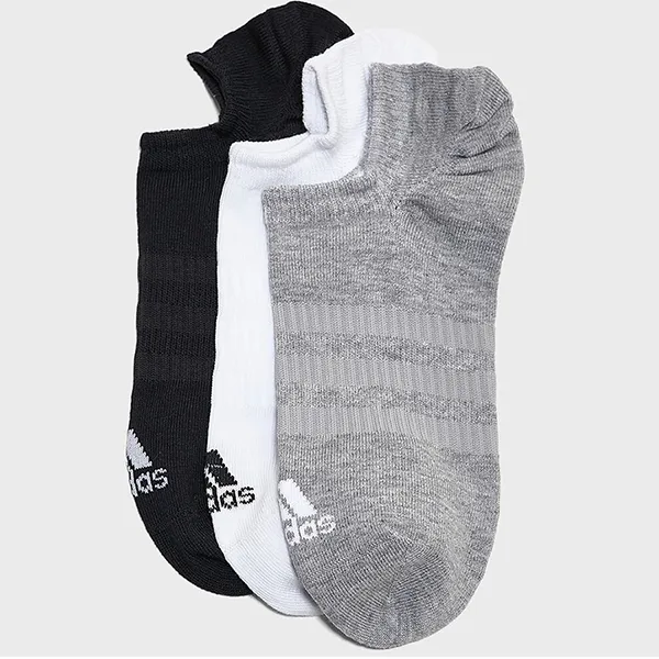 Set 3 Đôi Tất Adidas Medium Grey Heather/White/Black DZ9414 Phối Màu Size S - Thời trang - Vua Hàng Hiệu