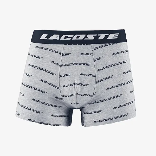 Set 3 Quần Lót Nam Lacoste Men’s 3-Pack Contrast Waist Trunks 5H5914 9ZU Màu Xanh Xám Size S - Thời trang - Vua Hàng Hiệu