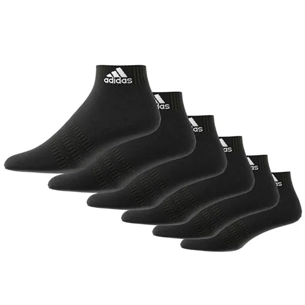 Set 6 Đôi Tất Adidas Cush Ank 6Pp DZ9363 Màu Đen Size XS