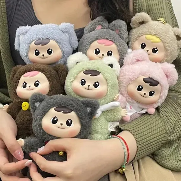 Set Móc Khóa CQTOYS Bao-ao Blindbox Cuddle 6 Chiếc Phối Màu