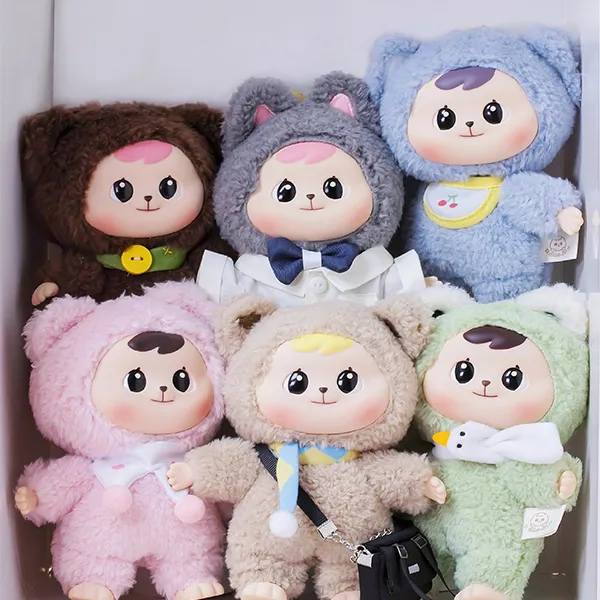 Set Móc Khóa CQTOYS Bao-ao Blindbox Cuddle 6 Chiếc Phối Màu