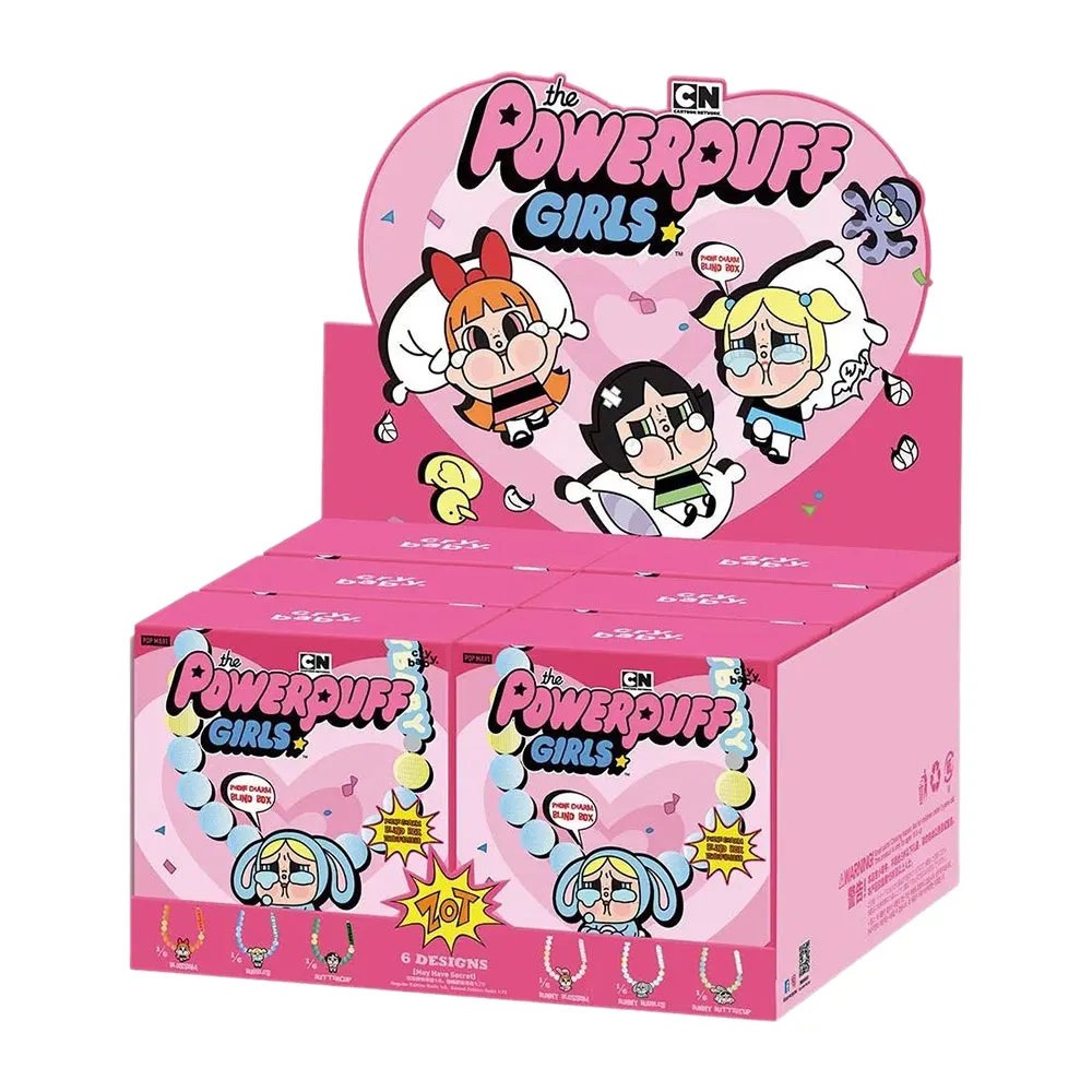 Set Móc Khóa Pop Mart Crybaby x Powerpuff Girls Series-Phone Charm Blind Box Phối Màu - Phụ kiện - Vua Hàng Hiệu