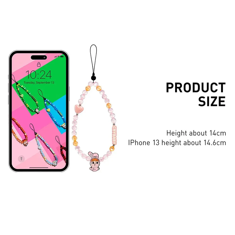 Set Móc Khóa Pop Mart Crybaby x Powerpuff Girls Series-Phone Charm Blind Box Phối Màu - Phụ kiện - Vua Hàng Hiệu