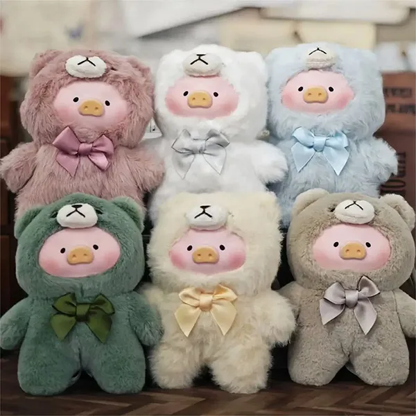Set Móc Khóa Gấu Bông ToyZeroPlus Teddy Lulu The Piggy Box ( 6 Sản Phẩm)