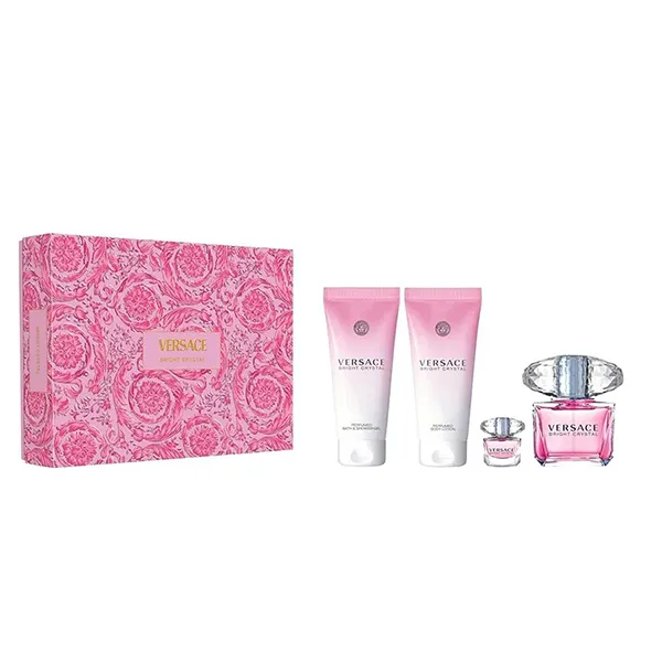 Set Nước Hoa Nữ Versace Bright Crystal 4 Món ( EDT 90ml + EDT Mini 5ml + Body Lotion 100ml + Gel Tắm 10 - Nước hoa - Vua Hàng Hiệu