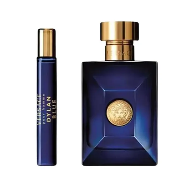 Set Nước Hoa Và Sữa Tắm Nam Versace Pour Homme Dylan Blue EDT 3PCS Giftset 3 Món